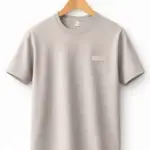 grey crew neck t-shirt pakistan premium cotton minimalist tee men fashion
