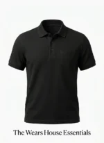 Black Crew Neck T-Shirt Pakistan Urban Classic Premium Cotton Tee (4)