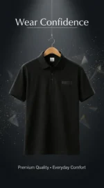 Black Crew Neck T-Shirt Pakistan Urban Classic Premium Cotton Tee (4)